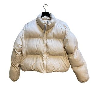 Fabletics Women's Beige Puffer Jacket size medium